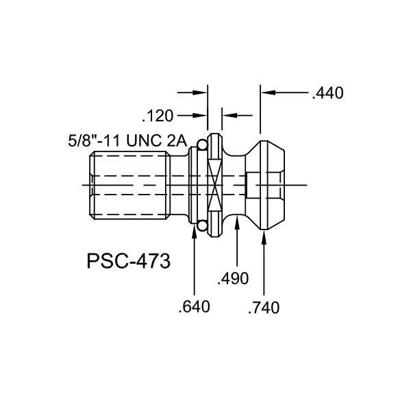 Tj Davies Co Coolant Through Retention Knob - PSC-473