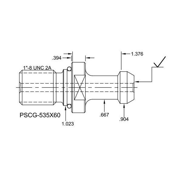Tj Davies Co Coolant Through Retention Knob - PSCG-535X60