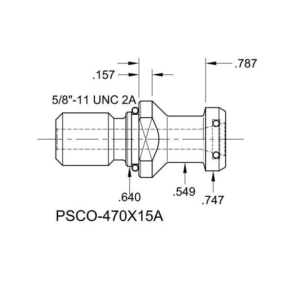 Tj Davies Co Coolant Through Retention Knob - PSCO-470X15A