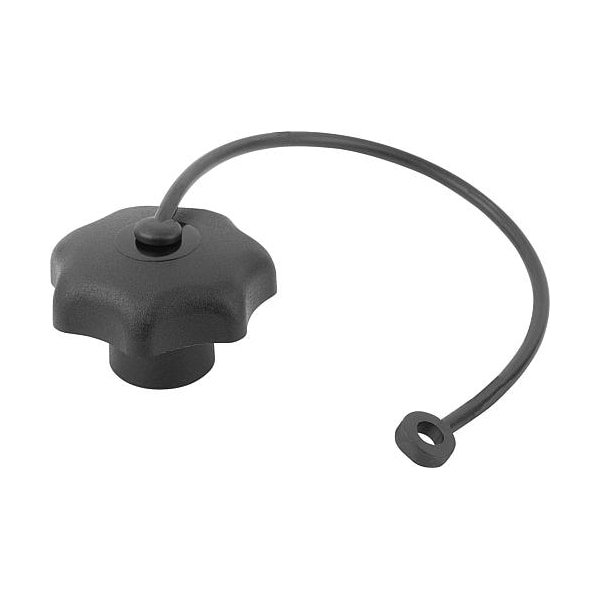 Kipp Star Grips with safety lanyard, int. thread, style KS, inch - K0155.6AE