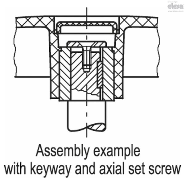 Elesa Fold-away handle, VDS.150+IR A-1/2 - VDS+IR (INCH SIZES)
