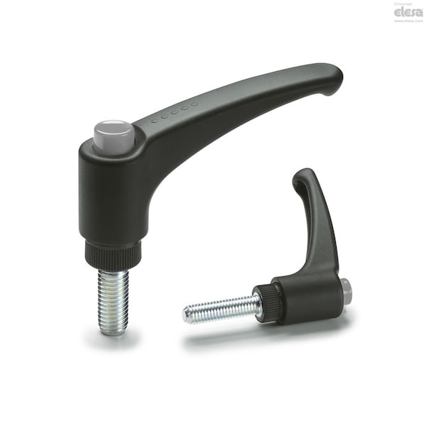 Elesa Zinc-plated steel threaded stud, ERX.63 p-M8x30-C3 - ERX-P