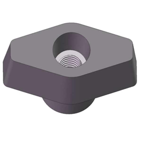Innovative Components T Knob, 1/4-20 Thread Size, 1"L, Thru Tap, Steel - GN4C----T1D-N--