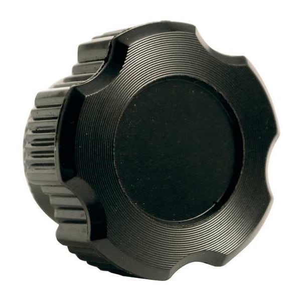 Davies Fluted Knob, 1/4-20 Thread Size, 0.89"L, Blind Tap, HR Phenolic - 2850
