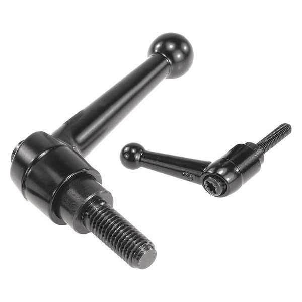 Kipp Adjustable Handle, Size: 4 1/2-13X55 Zinc, Black Satin, Comp: Steel - K0116.4A51X55