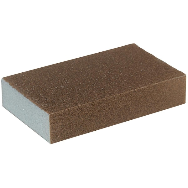 Esponja para lijar todo uso jumbo de grano fino/medio de 80/120, 3 pulgadas x 5 pulgadas x 1 pulgada - 352594GA