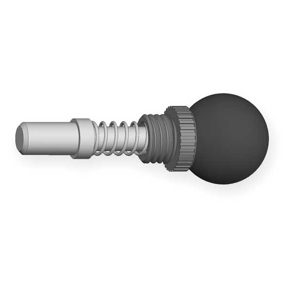 Innovative Components Pop Pin Weld On Barrel, 1/2" Tip Dia., 0.900"L, Ball Knob - GI1/2-1.5-B--B3