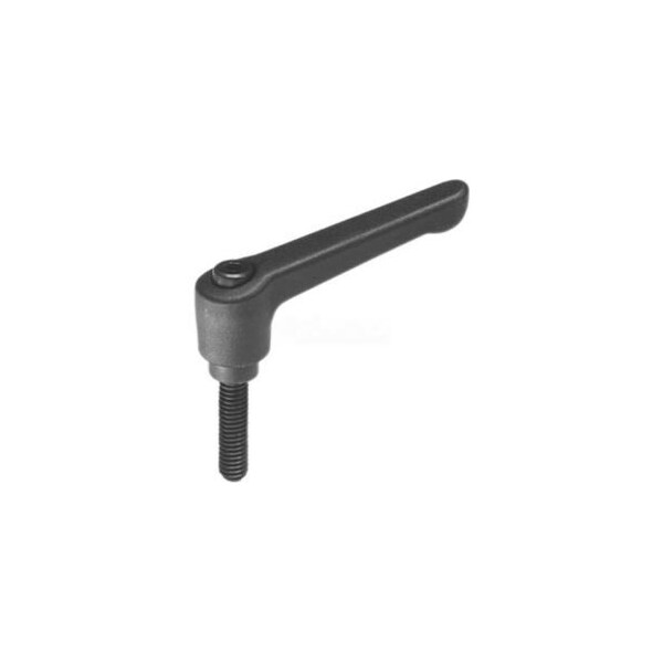 J.W. Winco Nylon Plastic Adjustable Lever With Steel Components 1/4-20 x .98 Stud 1.77"L - Made In USA - 3T25F33K