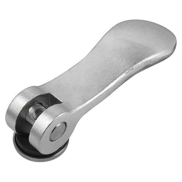 Kipp Cam Lever Size: 2 D=5/16-18, A=96, B=33, 3, Aluminum Black Powder-Coated, Comp: Stainless Steel - K2120.25111A3
