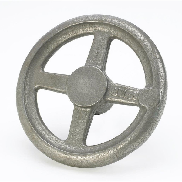 Morton Spoked Aluminum Hand Wheel, Standard/Straight Type W/O Handle, 8in Diameter, 1-7/8in Solid Hub - HW-8A