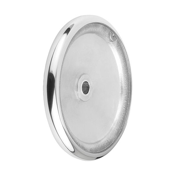 Kipp Disc Handwheel, Aluminum, Similar To DIN 950, Diameter D1= 80 mm, Bore D2= 0.375", Without Grip - K0163.0080XCO