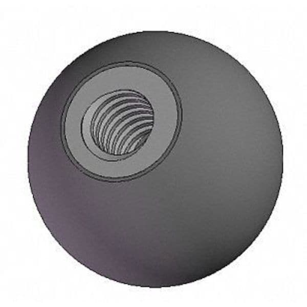 Innovative Components Ball Knob, 3/8-16 Thread Size, 1.125"L, Steel - GN6C----B2---21