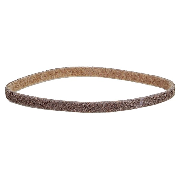 Cinturón de Lijado Norton Abrasives, 3/4 de pulgada de ancho, 18 pulgadas de largo, Sin Tejido, Óxido de Aluminio, 80 Grano, Medio, Preparación Rápida, Café - 66261002111
