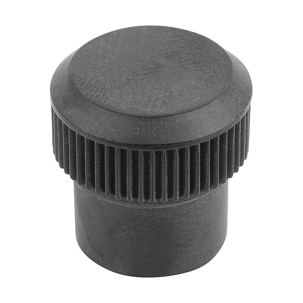 Kipp Knurled knob, thermoset plastic with brass bushing, M04 - K0142.11204