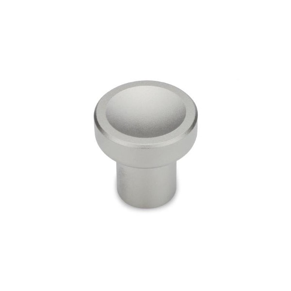 J.W. Winco GN676.5-21-M5-A Push/Pull Stainless Steel Knob, Plain Rim - 5NKC0S