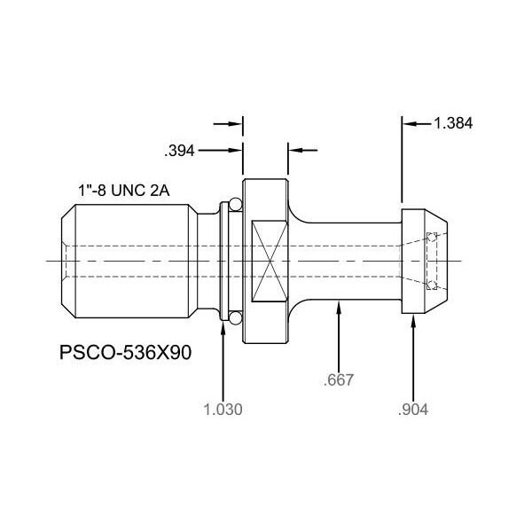 Tj Davies Co Coolant Through Retention Knob - PSCO-536X90