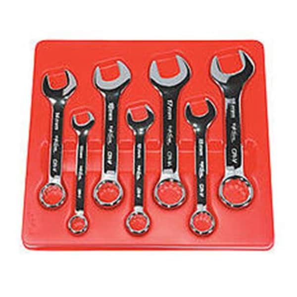 K-Tool International K Tool International KTI41712 Llave combinada corta métrica de 12 puntos de alta calidad con acabado pulido de 12 mm - KTI41712