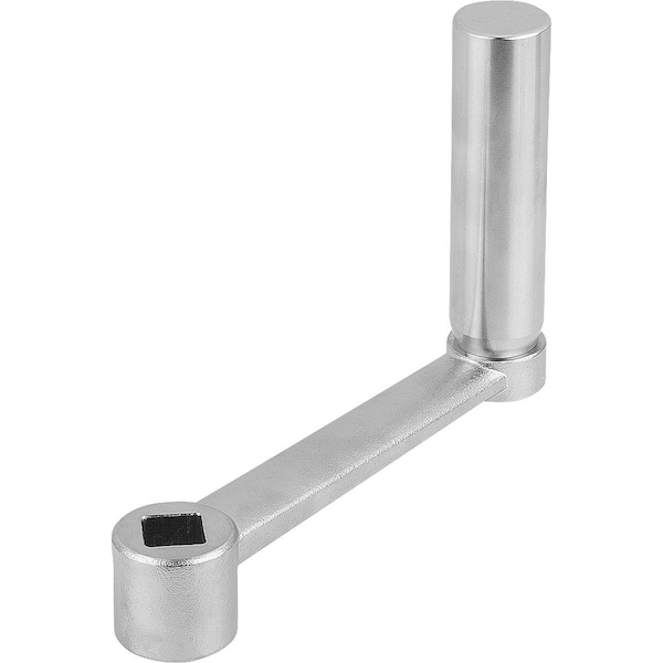 Kipp Crank Handle, Cylindrical Grip Revol Similar To DIN 469, Size:2 Square Socket, Sw=12, A=100, H=98,  - K0999.4212