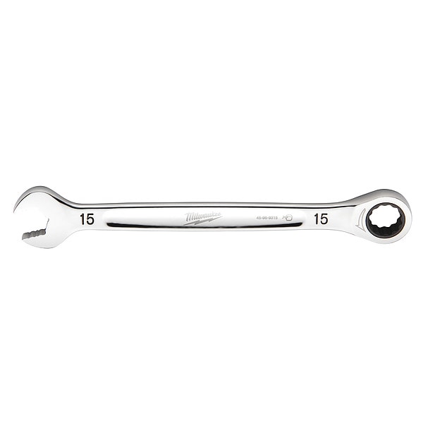 Llave combinada de trinquete métrica de 15 mm de Milwaukee Tool - 45-96-9315