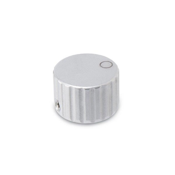 J.W. Winco GN436-28-B6-M-MT Knurled Control Knob - 436-28-B6-M-MT