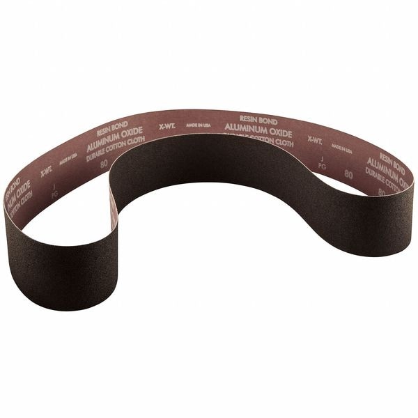 Norton Abrasives Sanding Belt, Recubierto, Óxido de Aluminio, 100 Granos, Medio, R228 Metalite - 78072722085