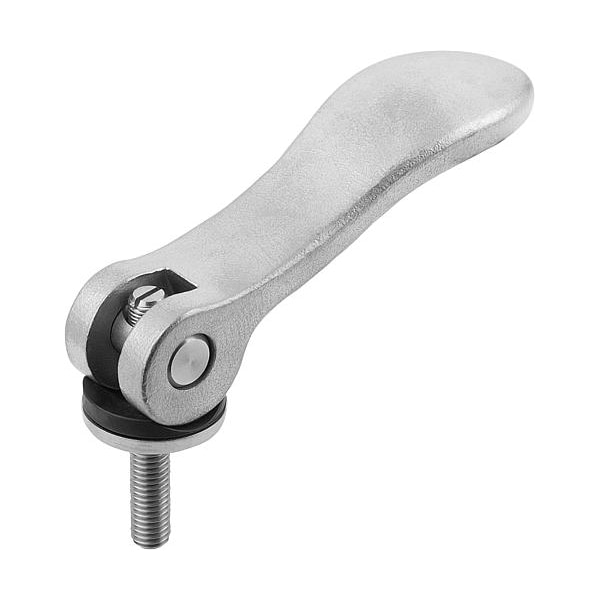 Kipp Adjustable Cam Levers with external thread, all stainless steel, inch - K0647.05123A1X30