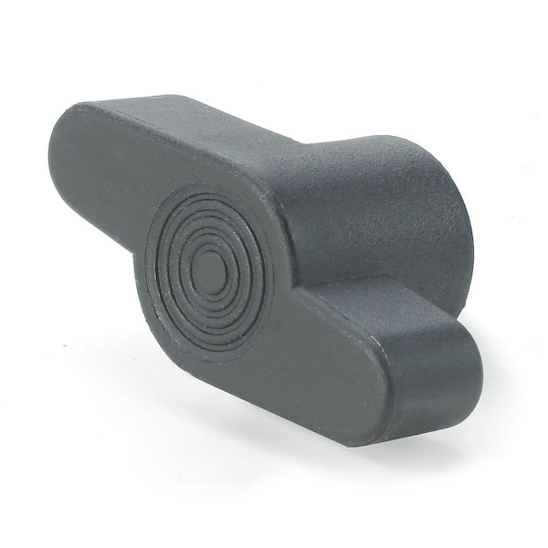 Morton Black Thermoplastic T-Knob, M4 X .7 Thread Insert, 18 mm Overall Height - 373504