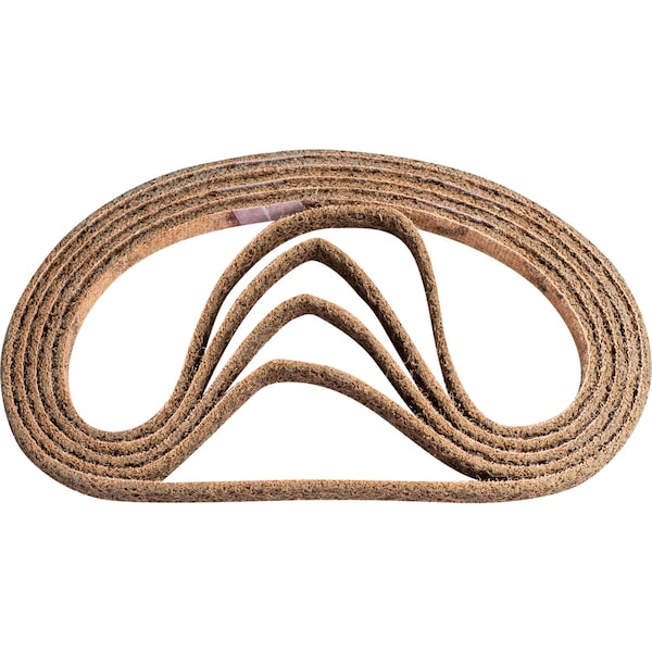 Banda de lijado Pferd, 1/2" de ancho, 24" de longitud, Acondicionamiento de superficies, Óxido de aluminio, Grano grueso, Polivlies - 43559