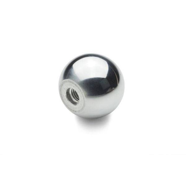 J.W. Winco DIN319-AL-25-M6-C Ball Knob Aluminum - 6NB51/C