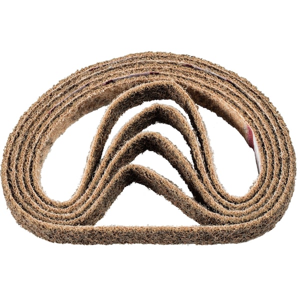 Cinturón de lijado Pferd, 3/4" de ancho, 18" de largo, Acondicionamiento de superficie, Óxido de aluminio, Grueso, Polivlies - 43562