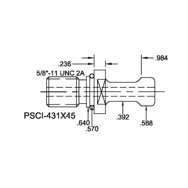 Tj Davies Co Coolant Through Retention Knob - PSCI-431X45