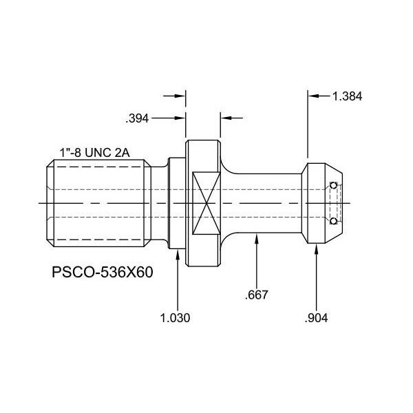 Tj Davies Co Coolant Through Retention Knob - PSCO-536X60