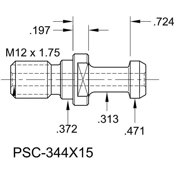 Tj Davies Co Coolant Through Retention Knob - PSC-344X15
