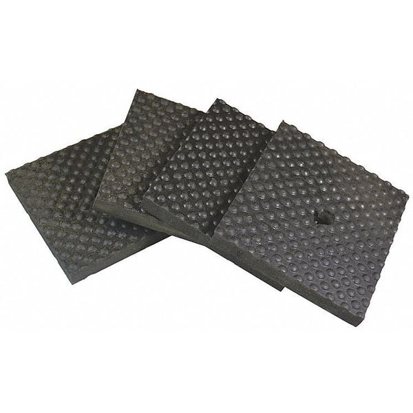Chicago Pneumatic Vibration Isolation Pad, 4x4x1/2 In - 1310710616