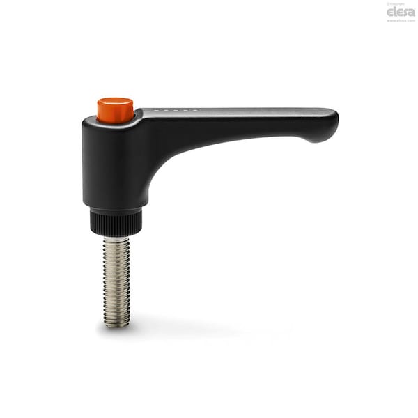 Elesa Stainless steel threaded stud, ERW.63-SST-p-M8x40-C2 - ERW-SST-P