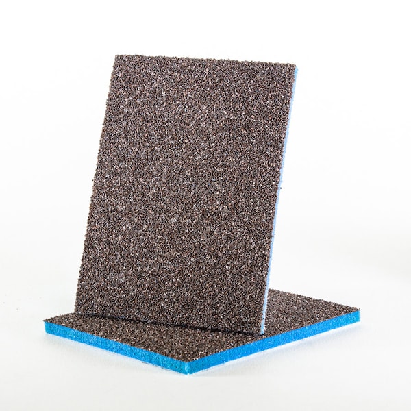 Uneeda EKASILK PLUS 5mm Esponja 3"x 4" sin agujero Mediana (Acabado de Grano 120-150) Almohadilla de Lijado de Gancho y Lazo - P-104510