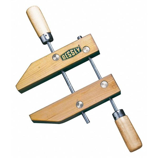 Bessey 4" Wood Handscrew Clamp, Wood Handle and 4" Throat Depth - HS-8