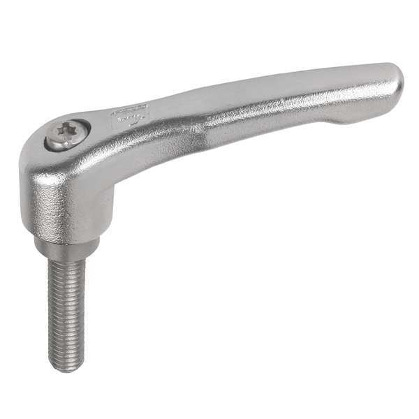 Kipp Adjustable Handle, Size: 1 10-32X10, Entirely Stainless Steel, Electropolished - K0124.1A1X10