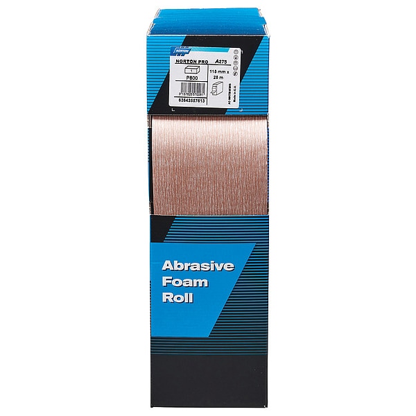 Almohadillas de lija de espuma Norton Abrasives, 4-1/2 pulgadas x 82 pies, 800G - 66623357613