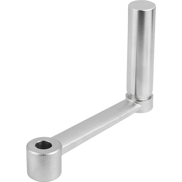 Kipp Crank Handle, Cylindrical Grip Revolving Similar To DIN 469, Size:1 Reamed Hole, D2=10, A=80, H=82,  - K0999.3110