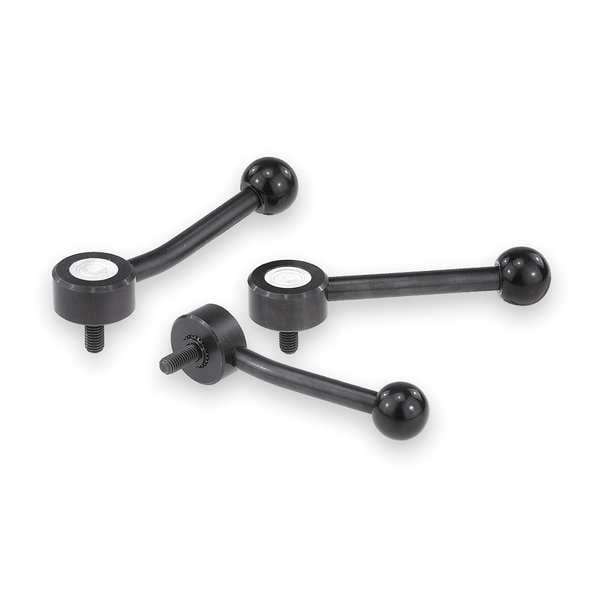 Kipp Tension Lever, 3/8-16 External Thread, 2.36"L, 15 Deg., Low Profile - K0114.1A42X60