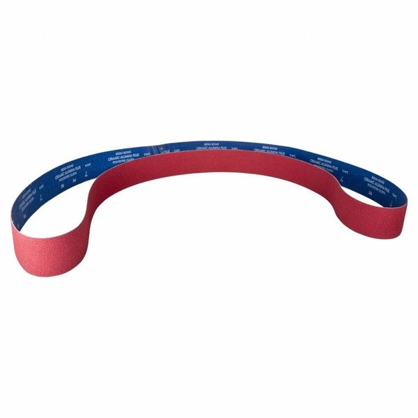 Norton Abrasives Sanding Belt, Recubierto, Cerámico, 36 Granos, Extra Grueso, SG R981 - 78072739662