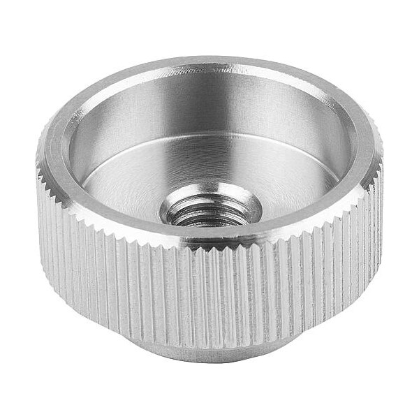Kipp Knurled Knobs in steel or stainless steel, DIN 6303, metric - K0137.1062