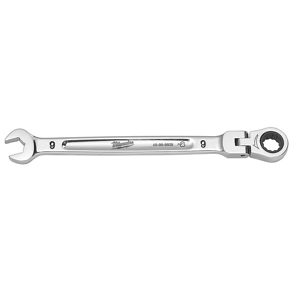 Llave combinada de trinquete de cabeza flexible métrica de 9 mm de Milwaukee Tool - 45-96-9609.