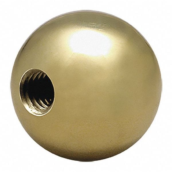 S & W Manufacturing Brass Ball Knob, 10-24", 1" dia. - BBK-033