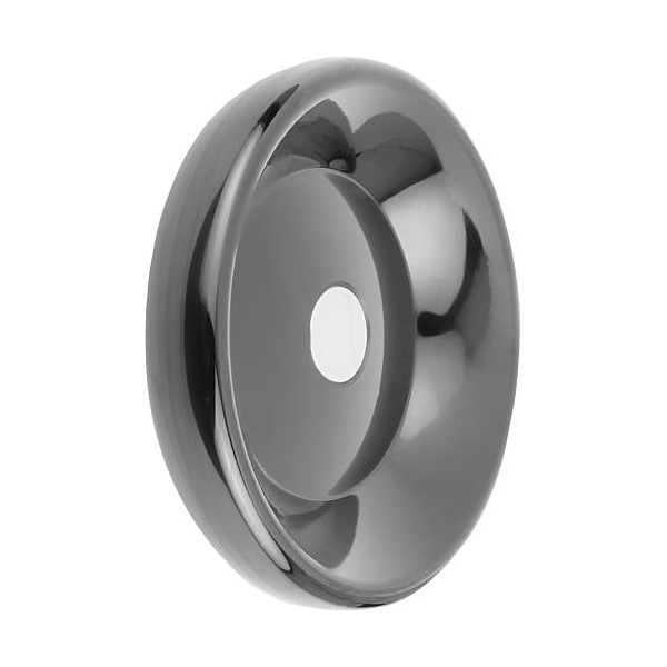 Kipp Disc Handwheel, Thermoset, Hub Steel, D1= 100 mm, Pilot Hole D2= 6 mm, Form: D, Without Grip - K0165.0100X06