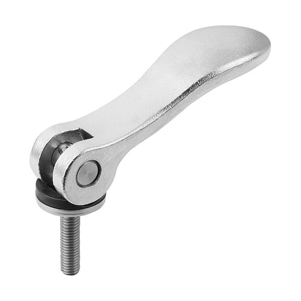 Kipp Cam Lever, Stainless Steel Electropolished, Size: 0, M05X30, A=52, 3, B=18, Comp: Stainless Steel - K0645.0512005X30