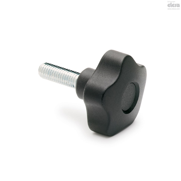 Elesa Zinc-plated steel threaded stud, with cap, VCT.32 p-5/16-18x3/4-C6 - VCT-P (INCH SIZES)