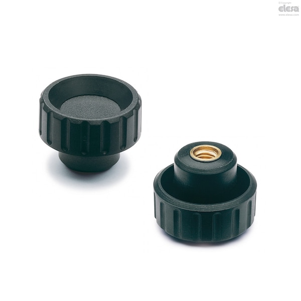 Elesa Brass boss, threaded blind hole, BT.20 B-M5 - BT-B
