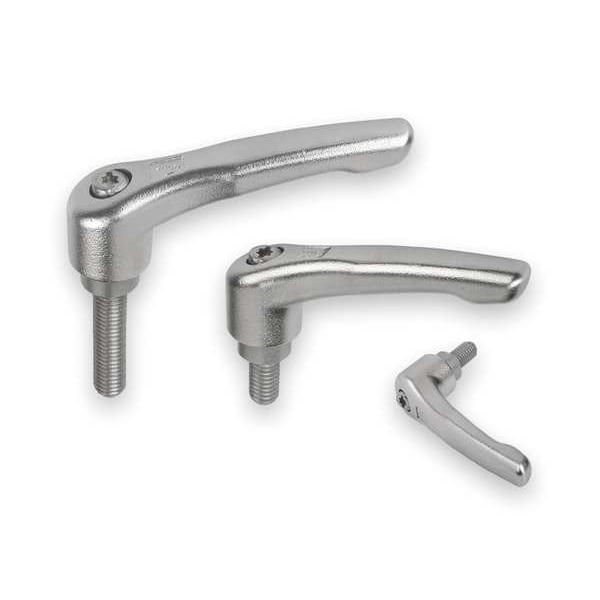 Kipp Adjustable Handle, Size: 2 3/8-16X40, Entirely Stainless Steel, Electropolished - K0124.2A4X40
